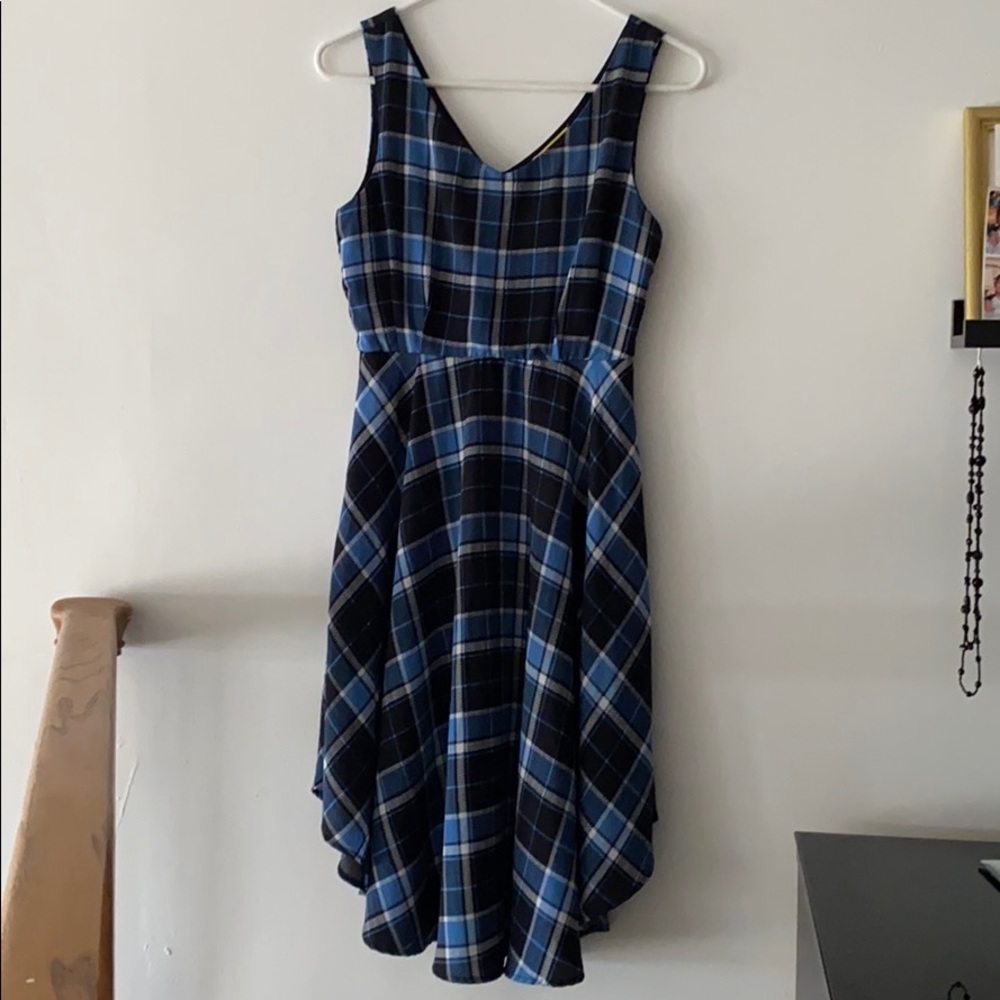 Plaid Yellow Star Dress